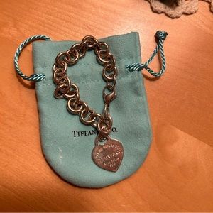 Tiffany & Co. Return to Tiffany charm bracelet sterling silver- 6 inch wrist